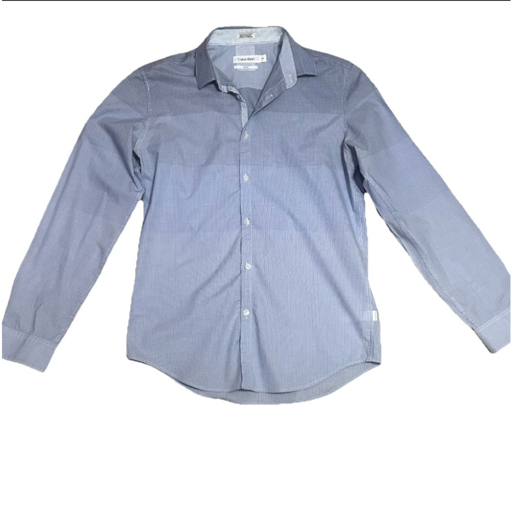 Men's Calvin Klein Button Down Shirt Size S Blue